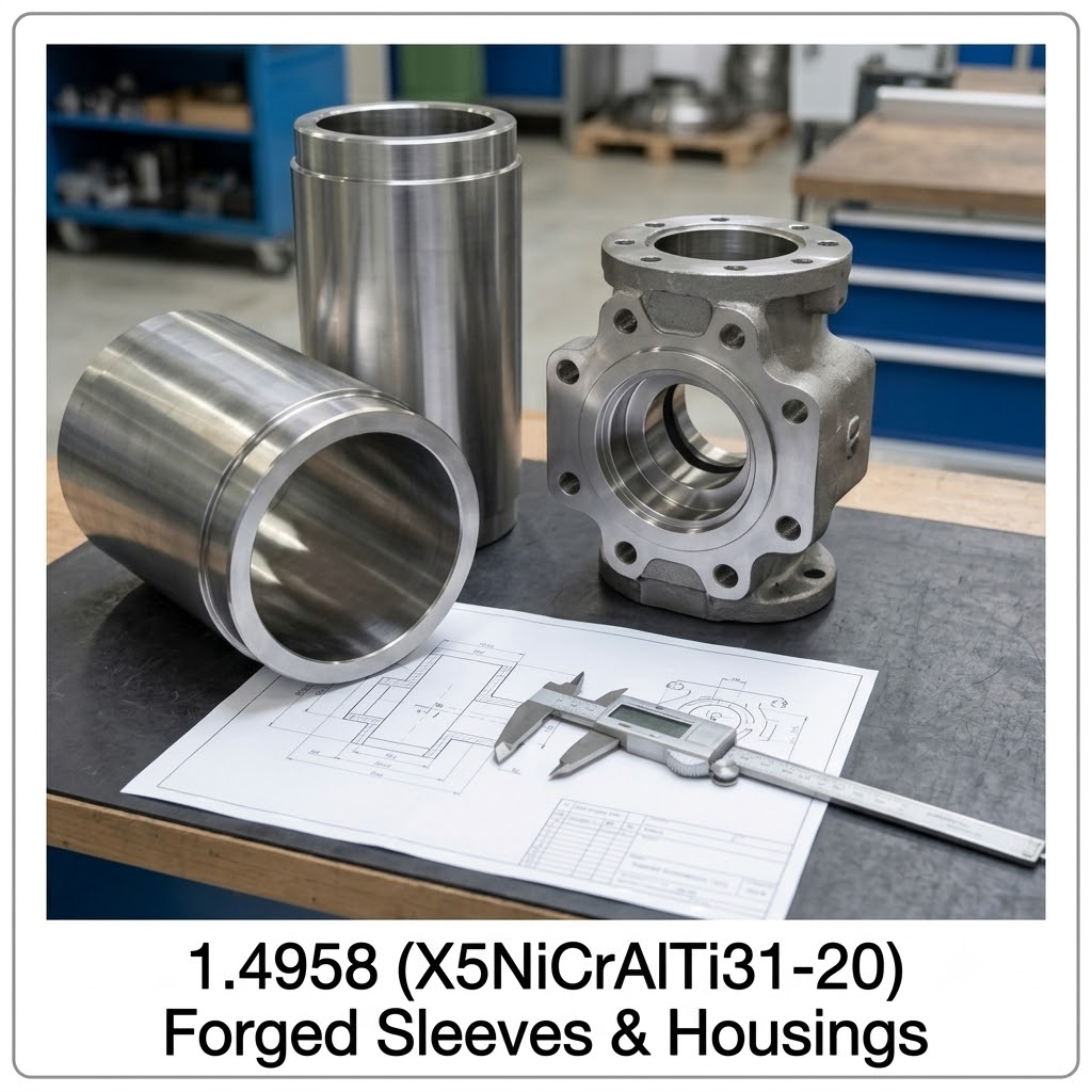 1.4958 X5Nicralti31 20 Forgings For Petrochemical Power Furnaces Tube Sheets Rings - Application: Machine Parts
