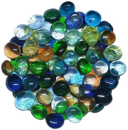 18mm Multi Color Glass Pebbles Stone