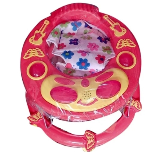 6 Wheel Blue Plastic Baby Walker