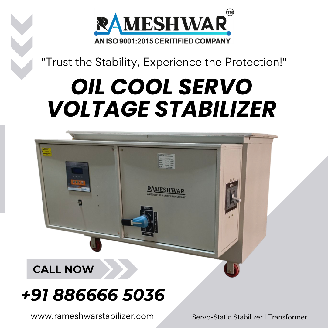 75 KVA OIL COOL SERVO VOLTEGE STABILIZER 3 PHASE