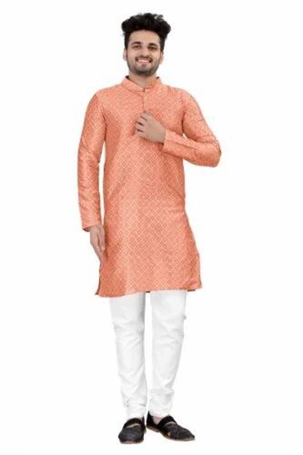 Men Embroidered Straight Kurta
