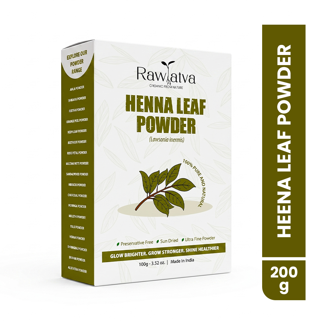 Raw Tatva Henna Powder 100Gm - Feature: Free From Harmful Chemicals