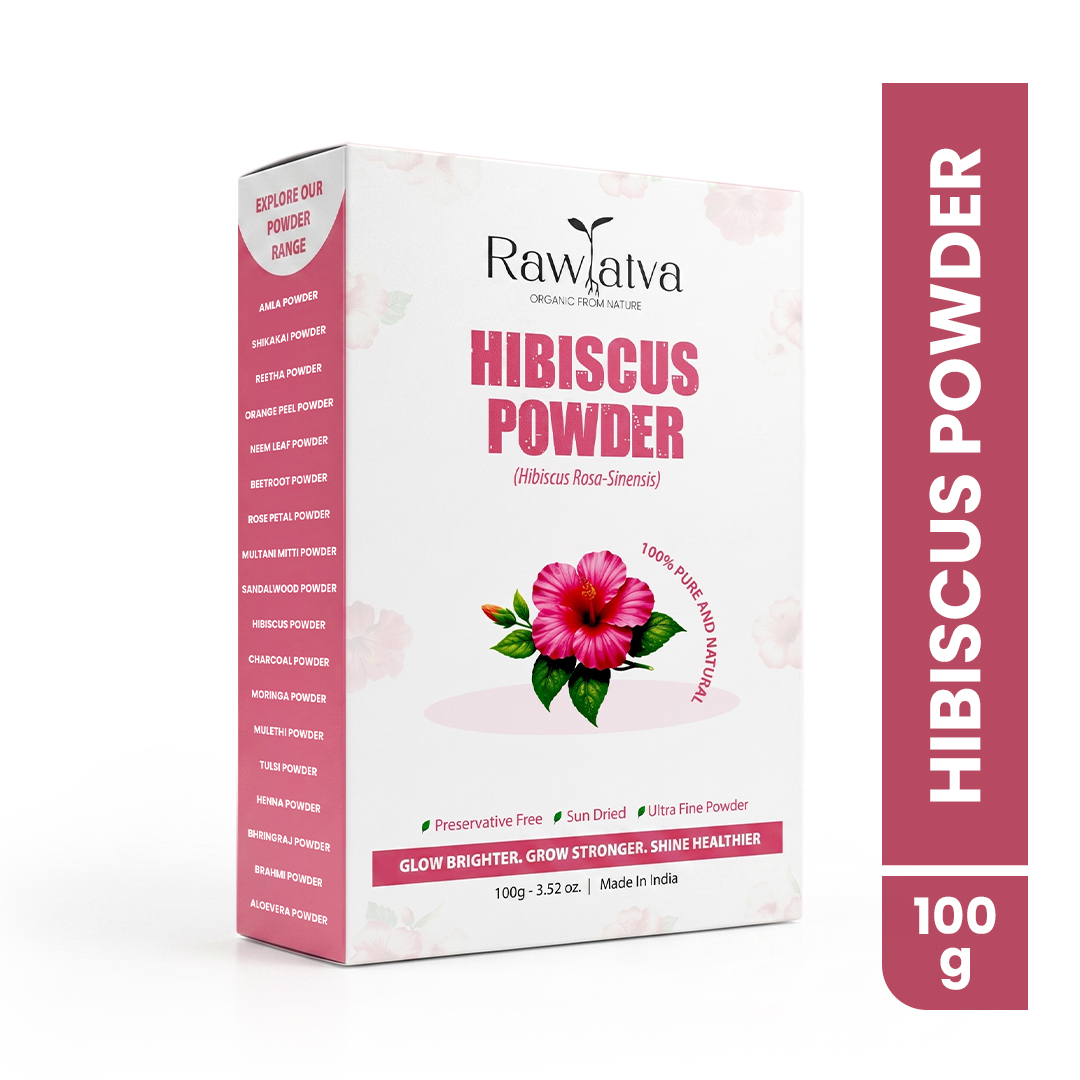 Raw Tatva Hibiscus Powder 100g - Purity: 100%