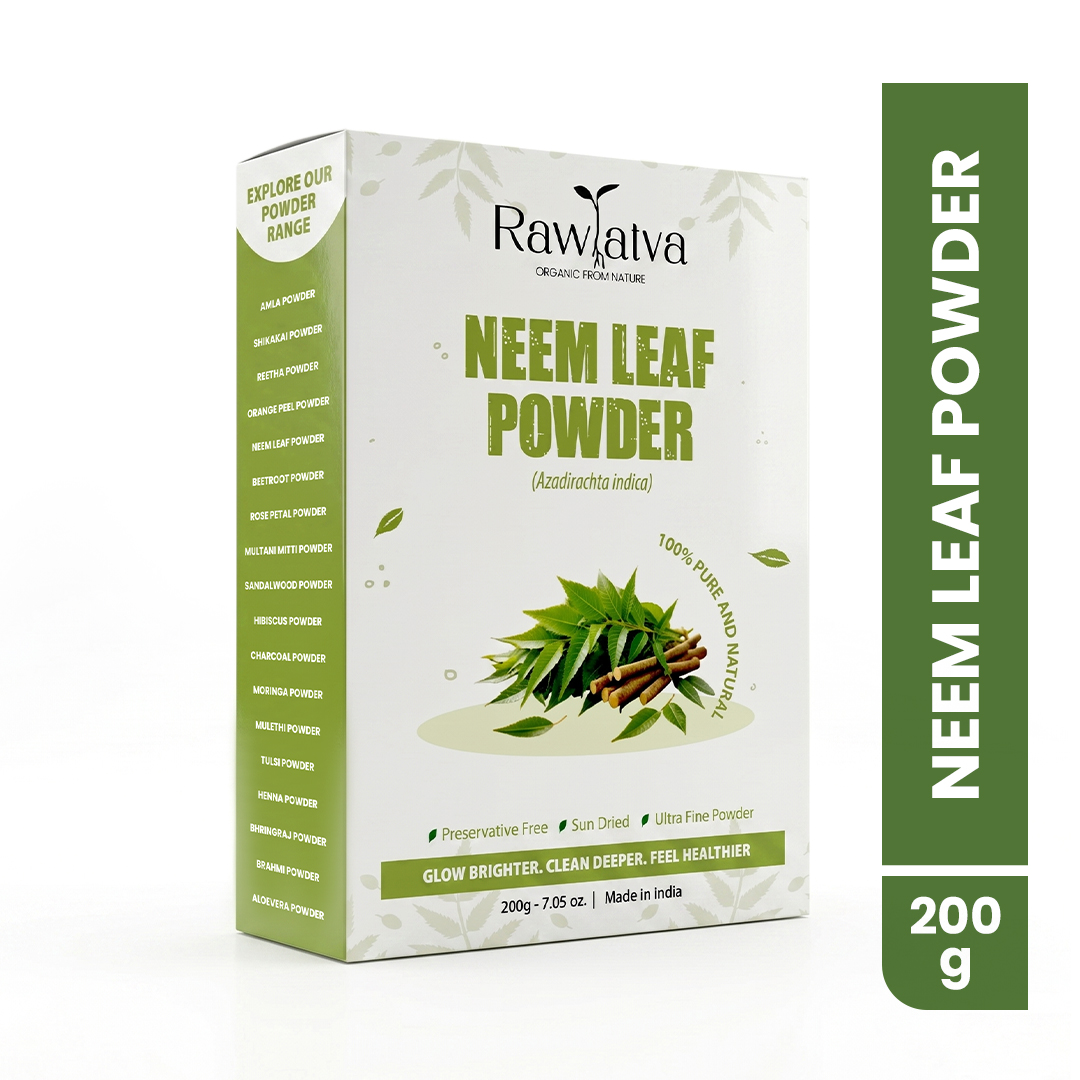 Raw Tatva Neem Powder 200G - Grade: Cosmetics