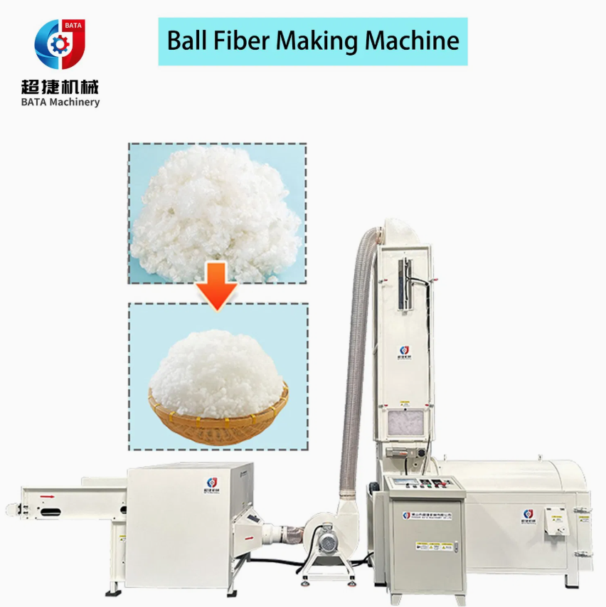 Ball Fiber Making Machine Pearl Ball Shape Cotton Polyester Fiber Machine Price In China - Capacity: 250 Kg/Hr