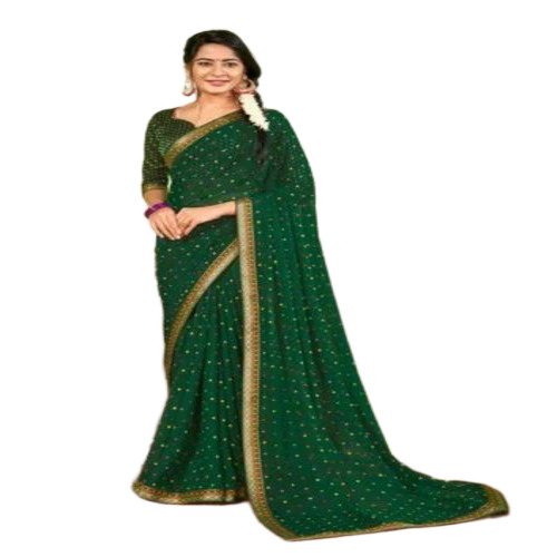 Ladies Fancy Green Saree