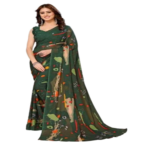Ladies Printed Georgette Sarees