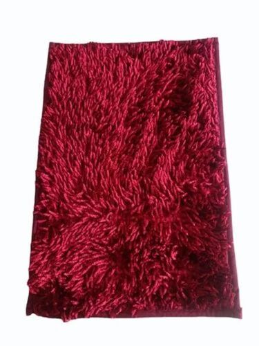 Maroon Color Cotton Floor Mat