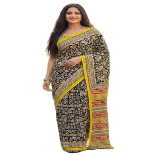 Printed Cotton Mulmul Saree