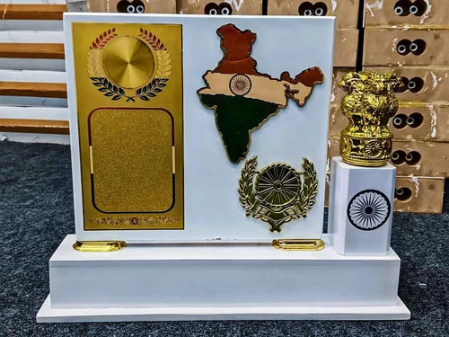 Sr Ashoka Stambh Pillar Wooden Trophy Or Memento India Map Trophy