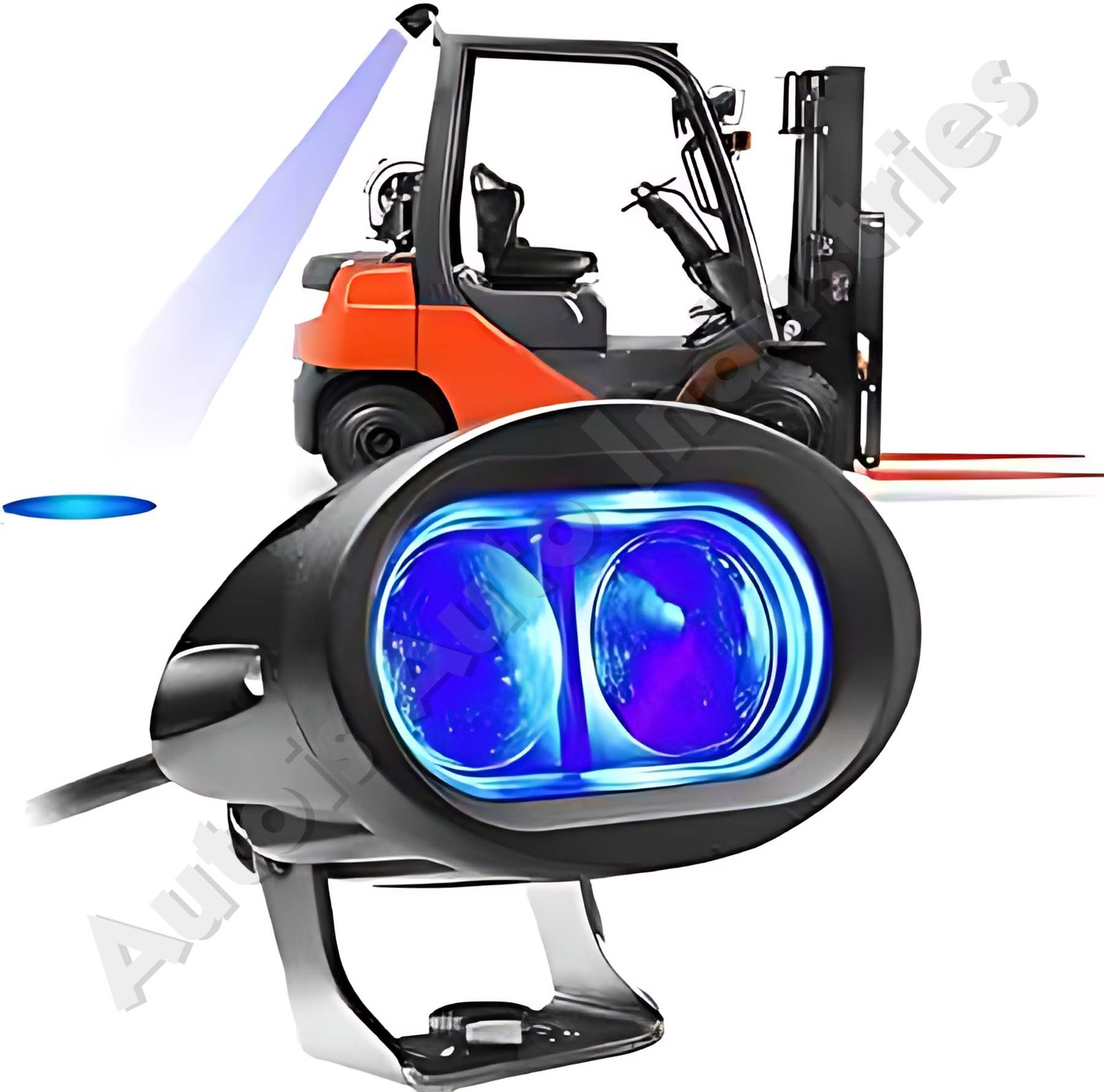 Forklift Blue Spot Safety Light - Material: Alluminuim
