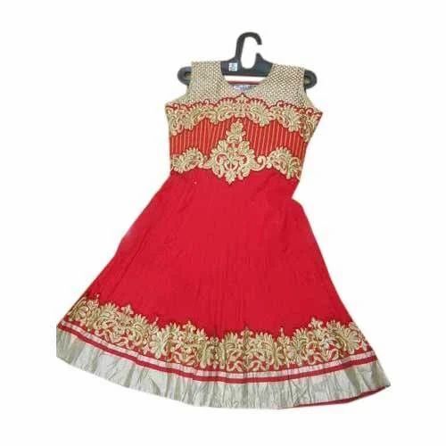 Red Designer Anarkali Suit