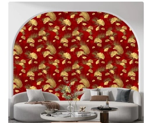 Red Flowers With Pot Wallpaper