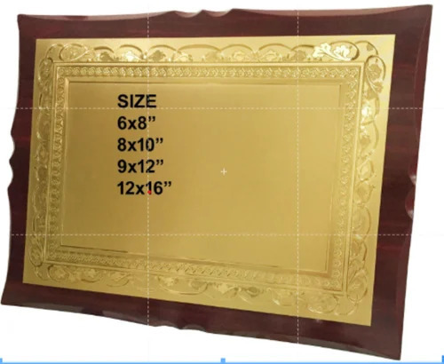 10 Inch Certification Trophy Premium Wood Momento - Base Material: Wooden