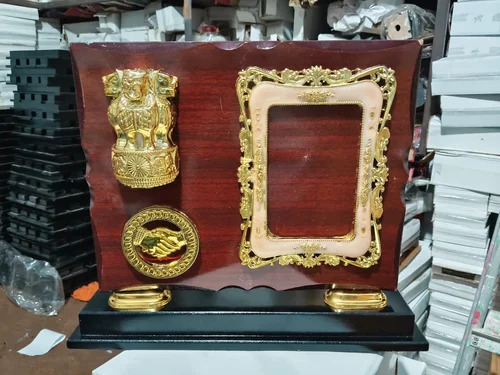 12 Inch Mdf Wood Ashok Stambh Wooden Trophy - Finishing: Polished