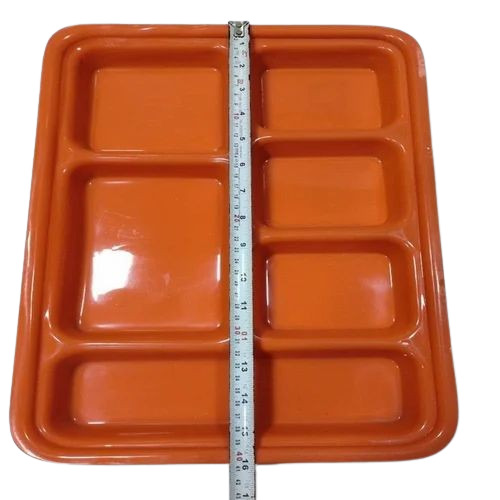 15x8 Inch 6 Compartment Acrylic Plate