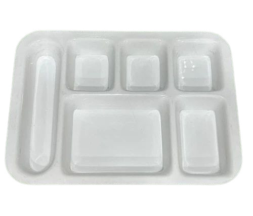 20x9 Inch 6 Compartment Acrylic Plate