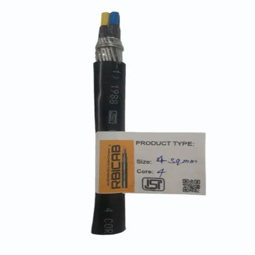 4 Core X 4 Sqmm Copper Conductor Pvc Insulated Armoured Cable
