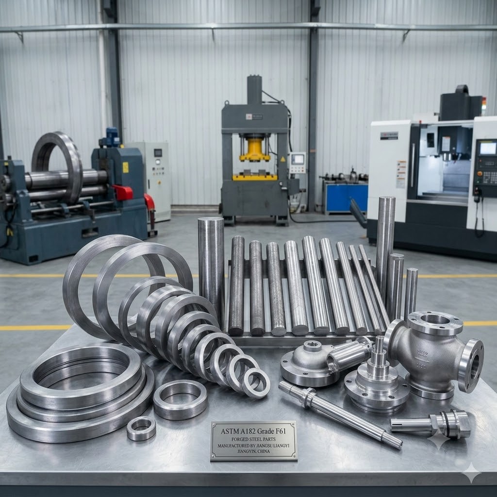 A182 F61 Uns S32550 Super-Duplex Forgings For Oil Gas Marine Chemical Wellhead Parts Valve Bodies Pump Shafts Rings - Color: Silver