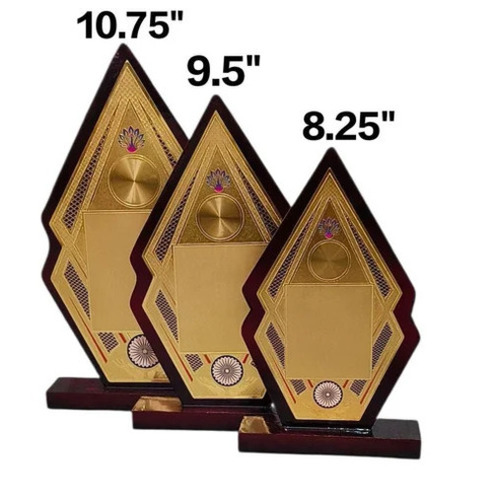 Brown Wooden Trophy Item No 5112, Size: 5-10 Inch - Finishing: Polished