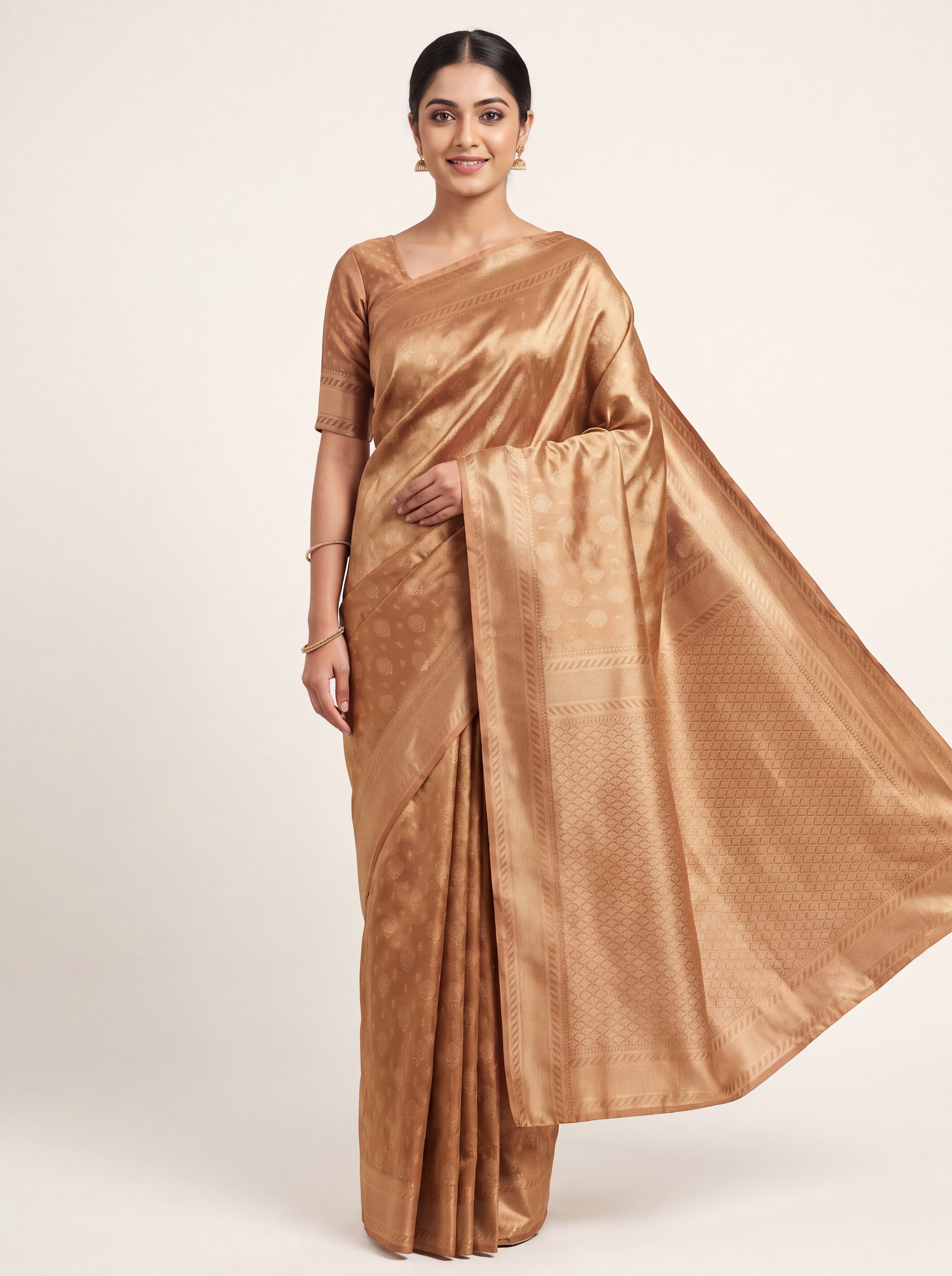 Kanak Tissue Silk Saree With Zari By Zari Weave - Color: Multiple Colors Available