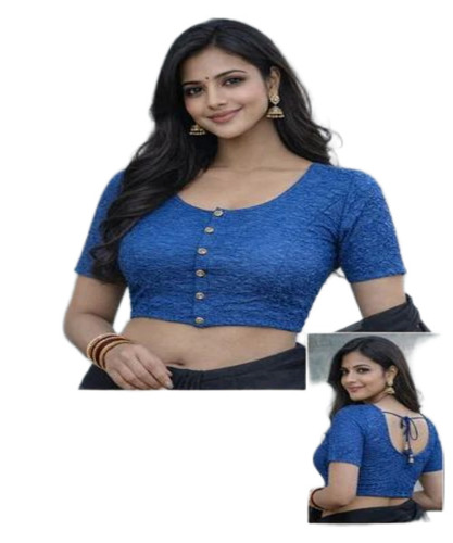 Ladies Printed Button Blouses