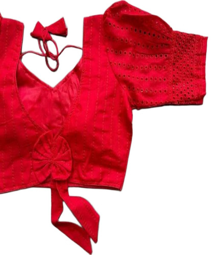 Ladies Red Designer Blouses