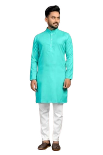 Men Plain Cotton Kurta
