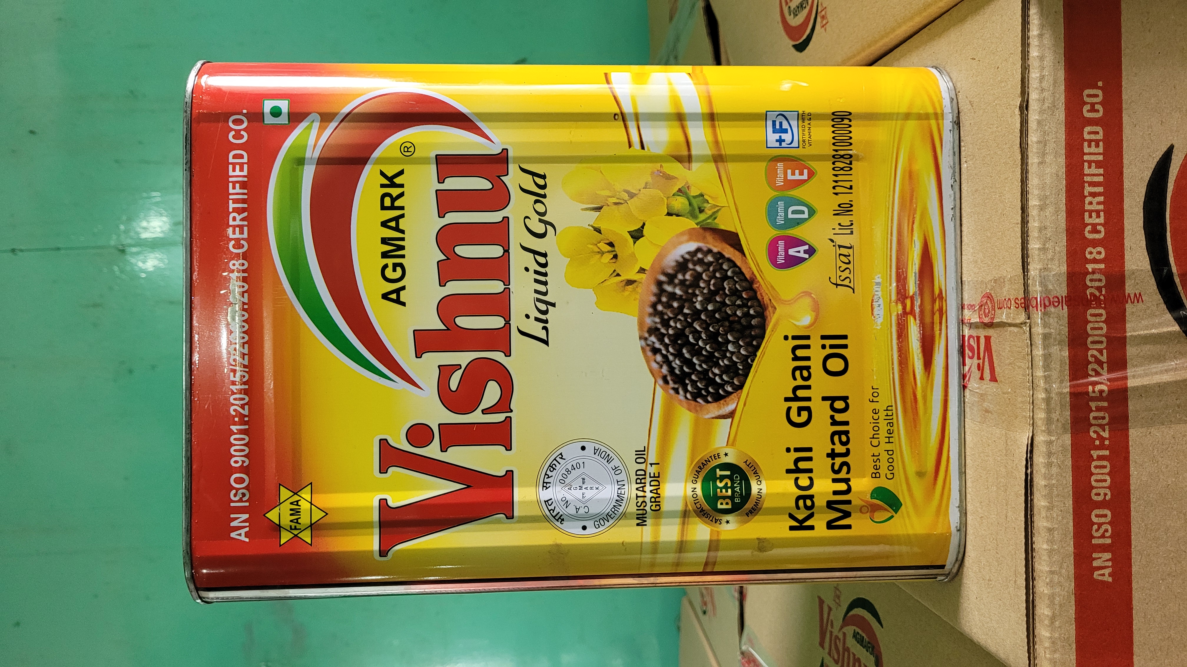Vishnu kachi Ghani Mustard Oil 15Kg