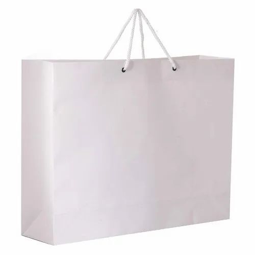 White Loop Handle Paper Bag