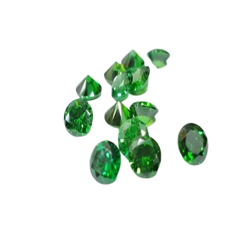 04 Round Neno Green Colour Cubic Zirconia Stone