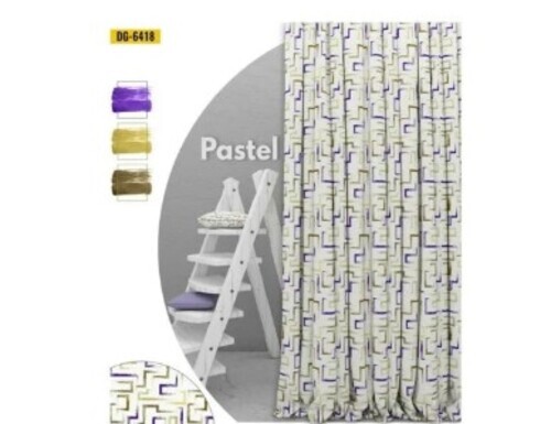 2 Panel Polyester Printed Curtain
