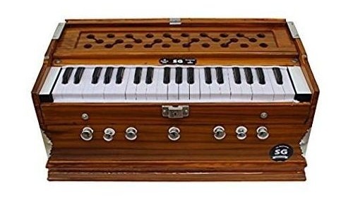 7 Stoper Wooden Harmonium