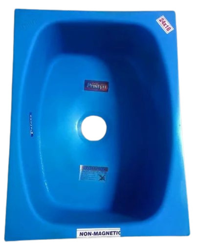 Blue Color Ss Kitchen Sink