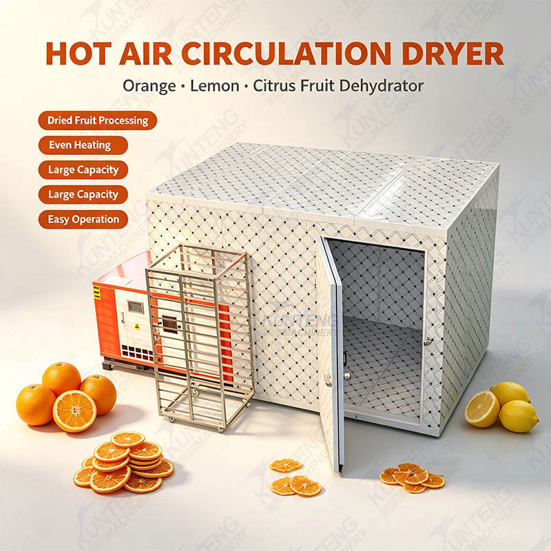 Hot Air Circulation Orange Drying Machine Lemon Dehydrator Citrus Fruit Dryer For Dried Fruit Processing Production Equipment - Dimension (L*W*H): Customized Centimeter (Cm)
