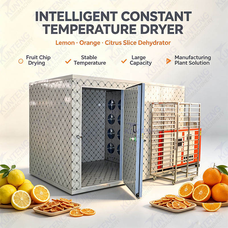 Intelligent Constant Temperature Lemon Dryer Orange Dehydrator Citrus Slice Drying Machine Fruit Chip Drying Manufacturing Plant - Capacity: Customized Kg/Hr