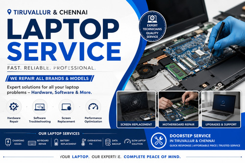 Laptop Service in Tiruvallur & Chennai