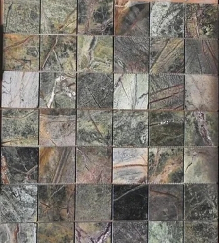 12mm Bidasar Green Marble Mosaic Tile