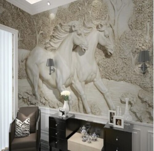 3d Customized Pvc Wallpaper By Vishal Interior