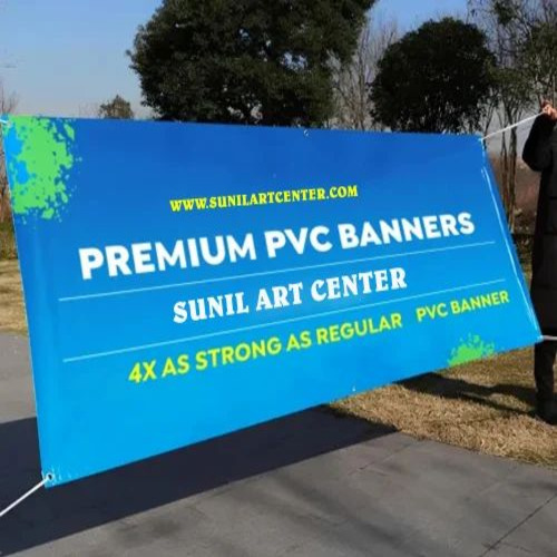 Blue Pvc Flex Banner