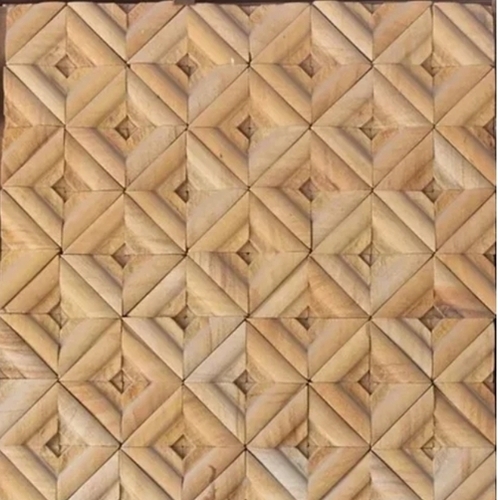 Brown 3d Mosaic Stone Wall Tile