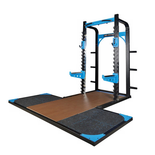 Commercial Gym Half Rack With Platform