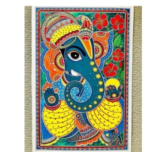 Ganesha Madhubani Painting