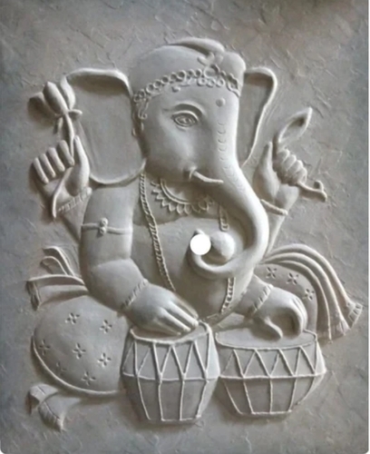 Ganesha Mosaic Stone Wall Tile