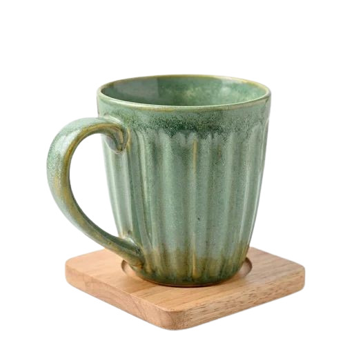Green Line Ceramic Mug For Tea & Coffee