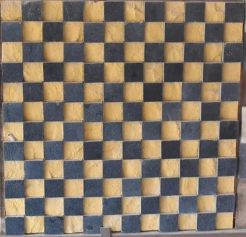 Polished Black Mosaic Stone Tile