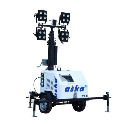Vt8 350w Led Mobile Light Tower For Construction Sites