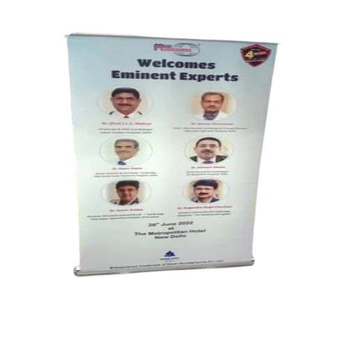 White Roll Up Standee