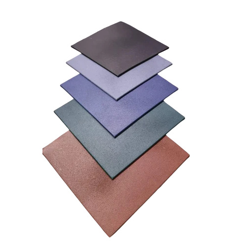 10 Mm Rubber Gym Floor Mat - Back Material: Anti-Slip Latex