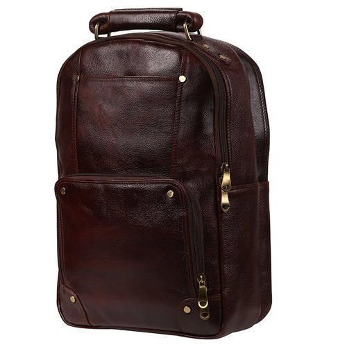 Brown Leather Backpack